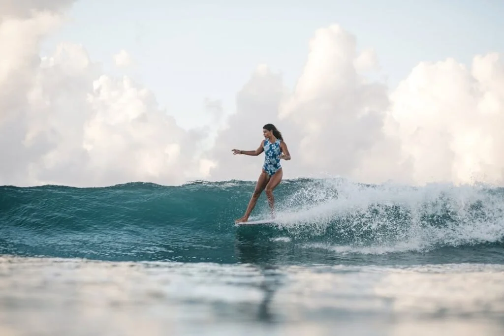 Surfing in Tanjung Aan Beach, South Lombok